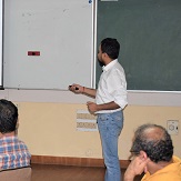 Dr. Siddhartha Omar, post-doctorate research fellow at the University of Groningen, was delivered a talk on Analog spin-electronics with Graphene/hBN heterostructures on Nov. 01, 2019